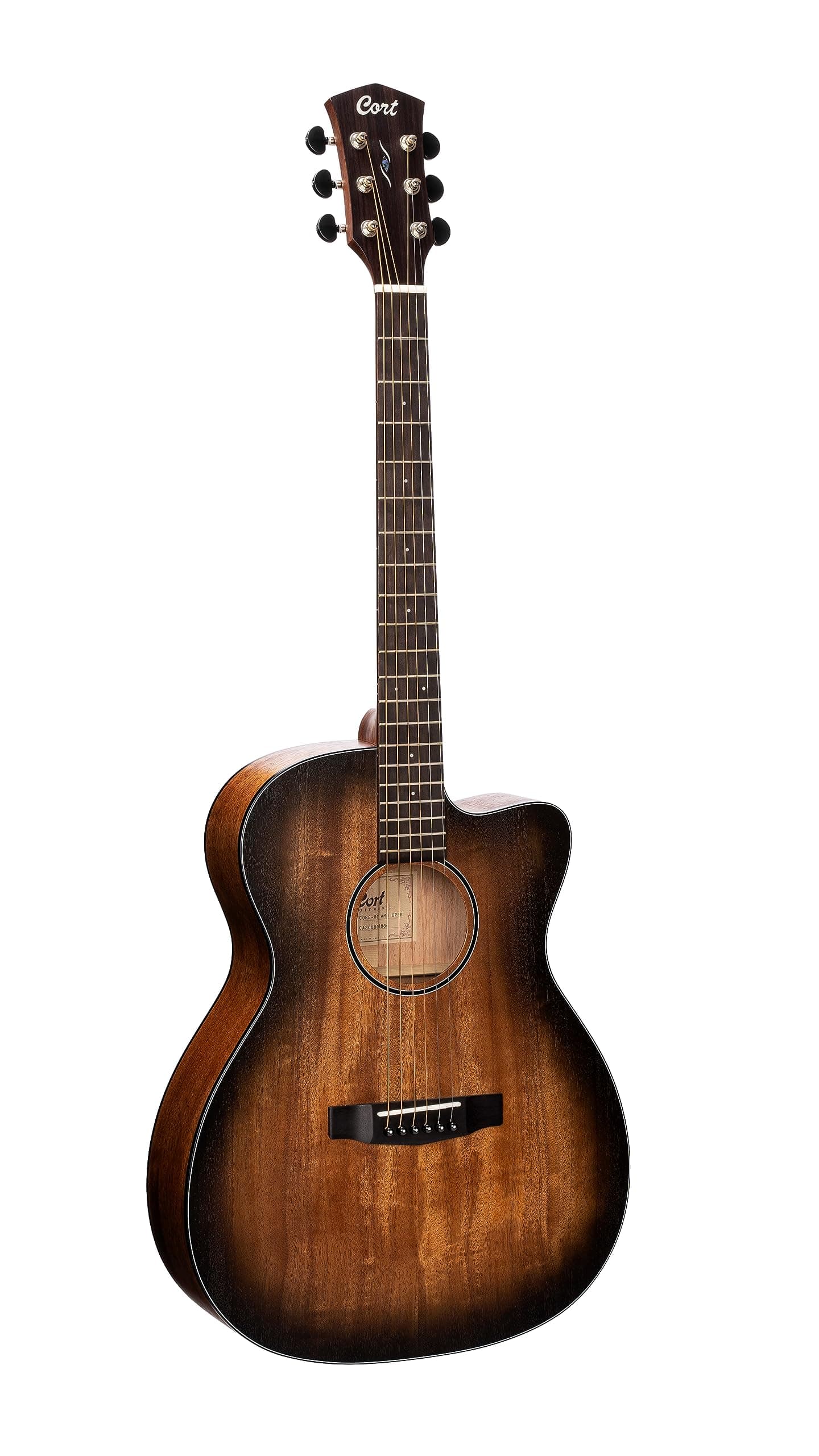 Cort Core Series Guitarra acústica-electroacústica 6 cuerdas, diestro, Open Pore Black Burst (COREOCOPBB) CORE-OCAMHOPB