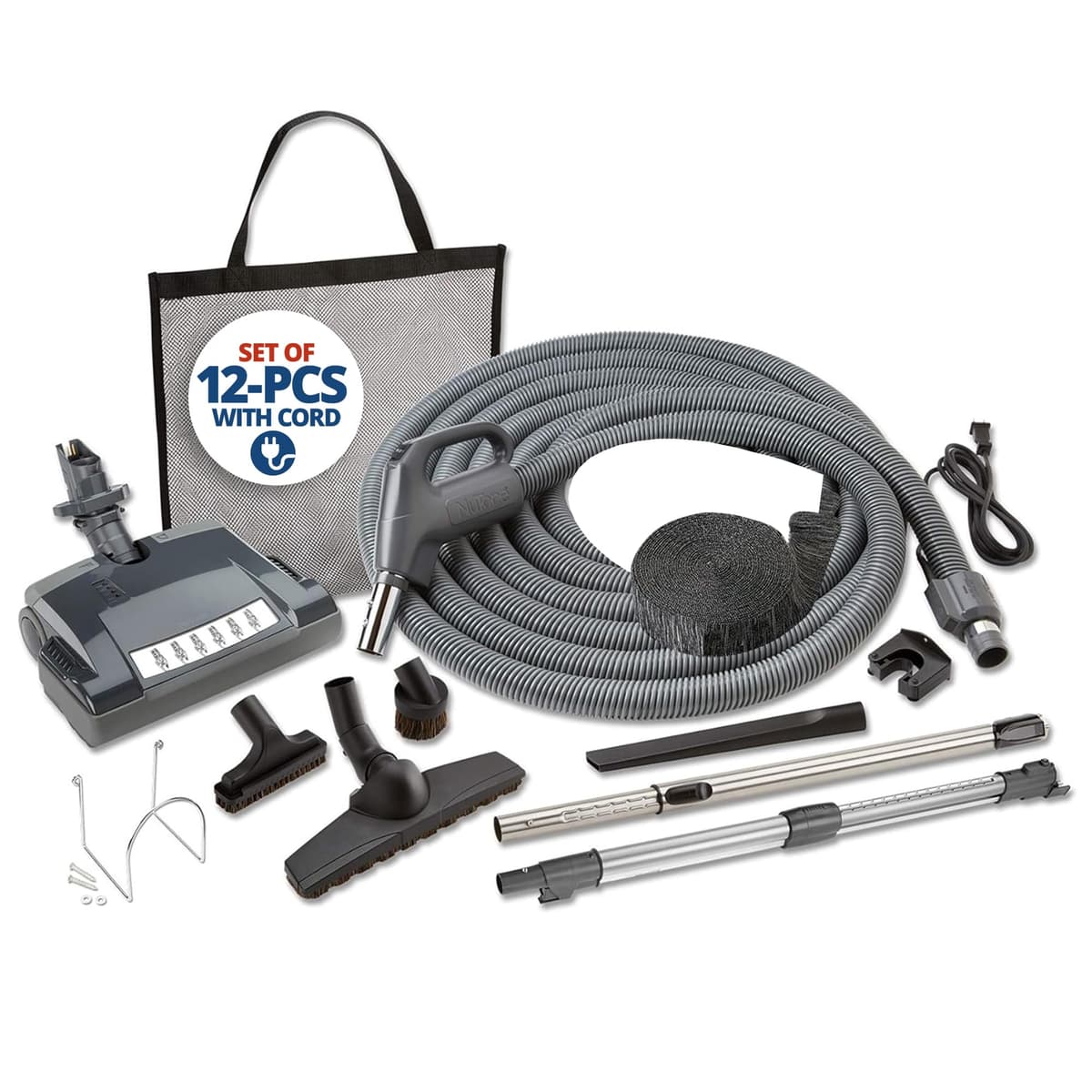 Broan-NuTone CS500 kit deluxe de accesorios para aspiradora central con pigtail eléctrico y manguera de 30 ft