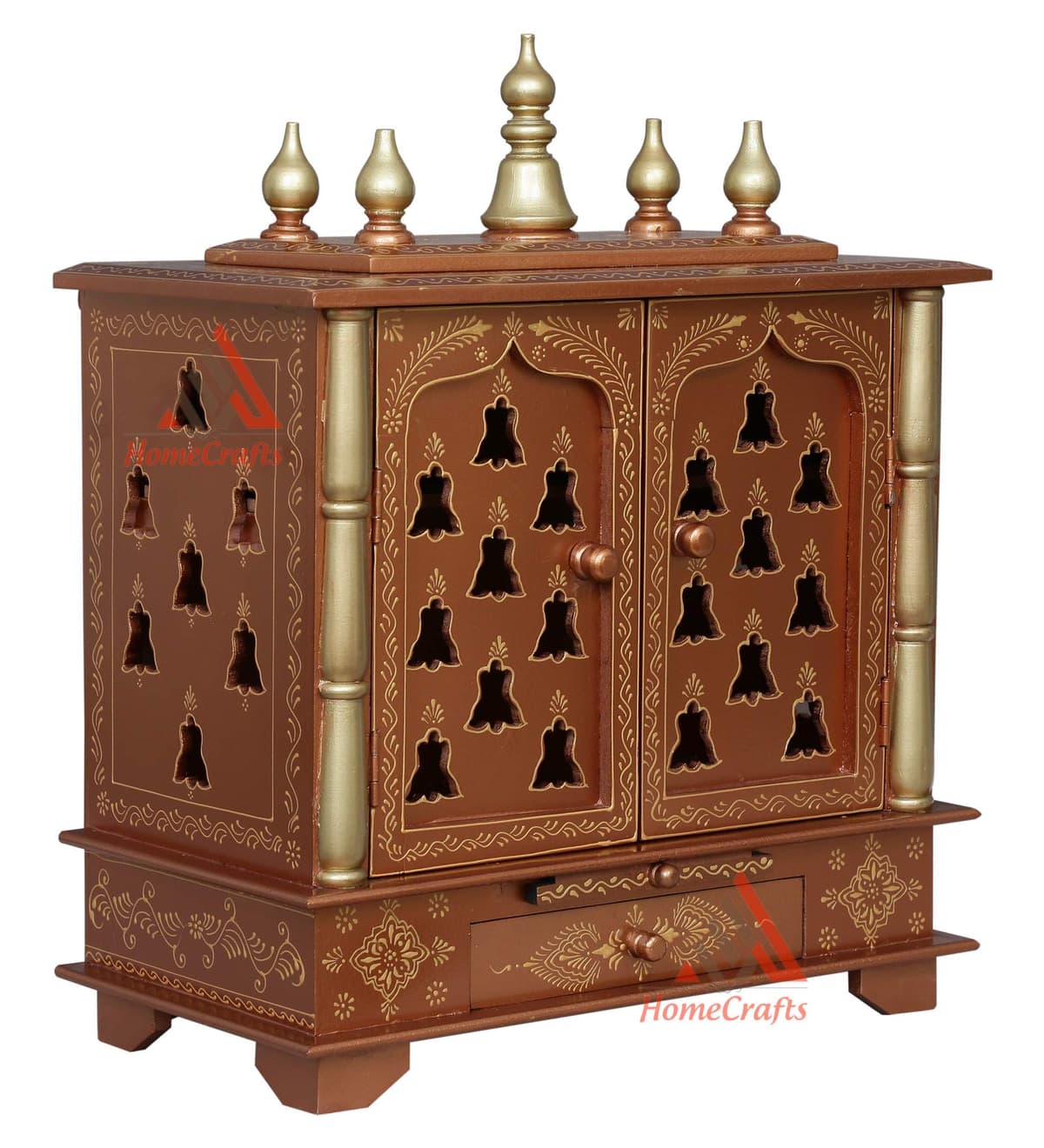Homecrafts Home Temple Pooja Mandir para hogar grande 24 x 12 x 30 pulgadas, rojo HomeCrafts - 6378096004