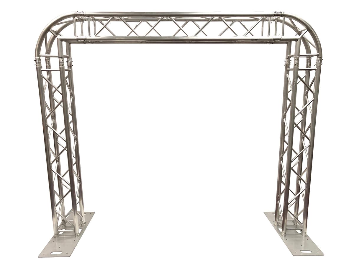 Cedarslink Sistema de Poste de Portería de Truss de Aluminio Cuadrado Completo 8.2 FT Altura x 9.84 FT Ancho para Iluminación DJ Luces Altavoces