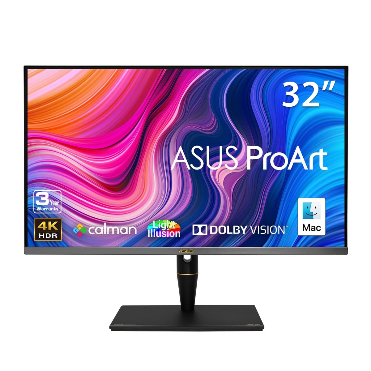 ASUS ProArt PA32UCX-PK Monitor 32" 4K HDR Mini-LED, 99.5% Adobe RGB, DeltaE<1, Thunderbolt 3