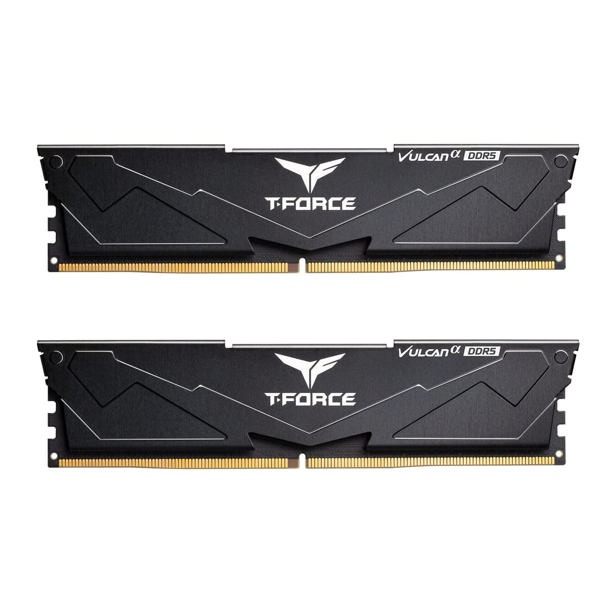 TEAMGROUP T-Force Vulcan Alpha DDR5 RAM 32GB Kit (2x16GB) 5600MHz (PC5-44800) CL40 Módulos de Memoria para Escritorio (Negro) Memoria Optimizada para AMD FLABD532G5600HC40BDC01