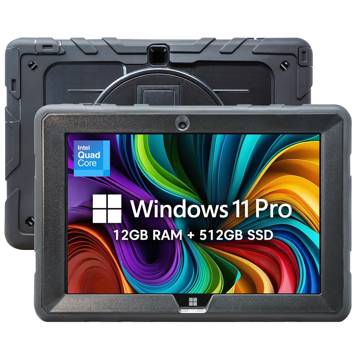 Fusion5 Tablet resistente Windows 11 Full HD 10.1" - Intel 13ª Gen - FWIN232 PRO N5 Ultra delgado con Windows - 8GB RAM, 512GB SSD, 10", 5G, WiFi, cámara HD, Micro HDMI, almacenamiento ampliable FWIN232 PRO N5 512GB