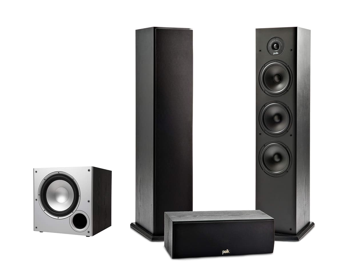 Polk Audio T Series Sistema Home Theater 3.1 con subwoofer activo y HEOS integrado T31
