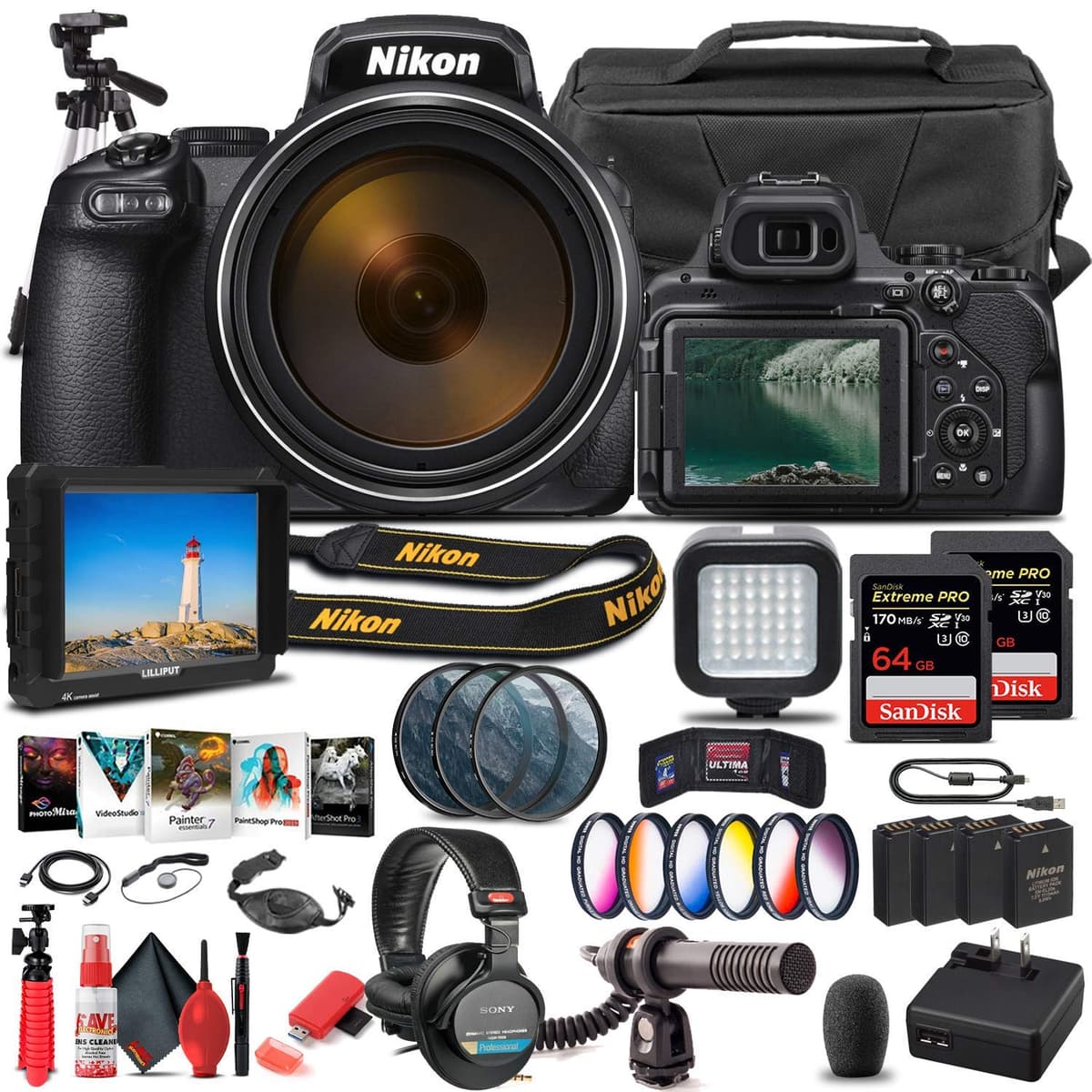 Nikon COOLPIX P1000 + monitor 4K y kit profesional (Renewed) 26522_EDI6RE_3