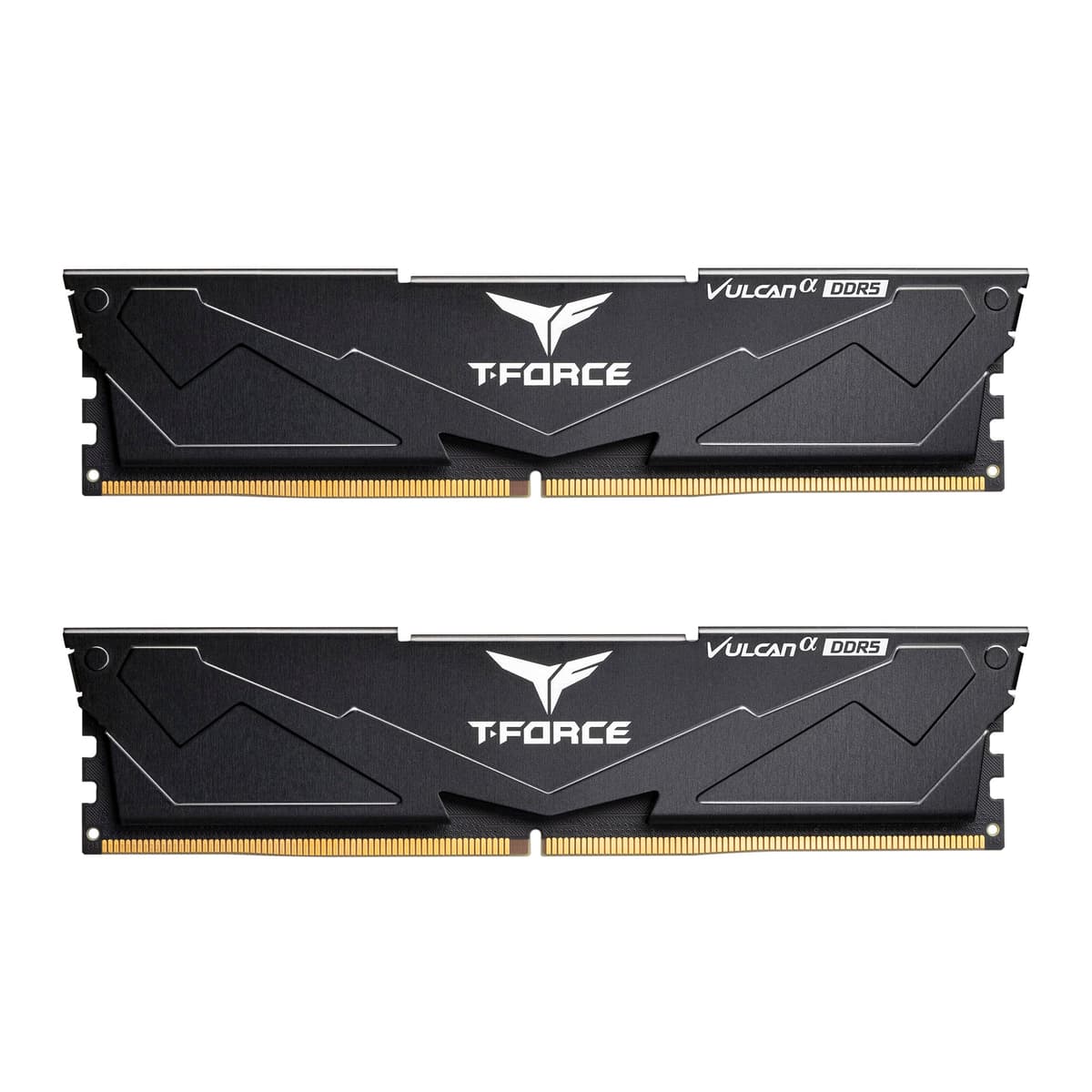 TEAMGROUP T-Force Vulcan Alpha DDR5 RAM 32GB Kit (2x16GB) 6000MHz (PC5-48000) CL38 Módulos de Memoria para Desktop Optimizada para AMD Negro FLABD532G6000HC38JDC01