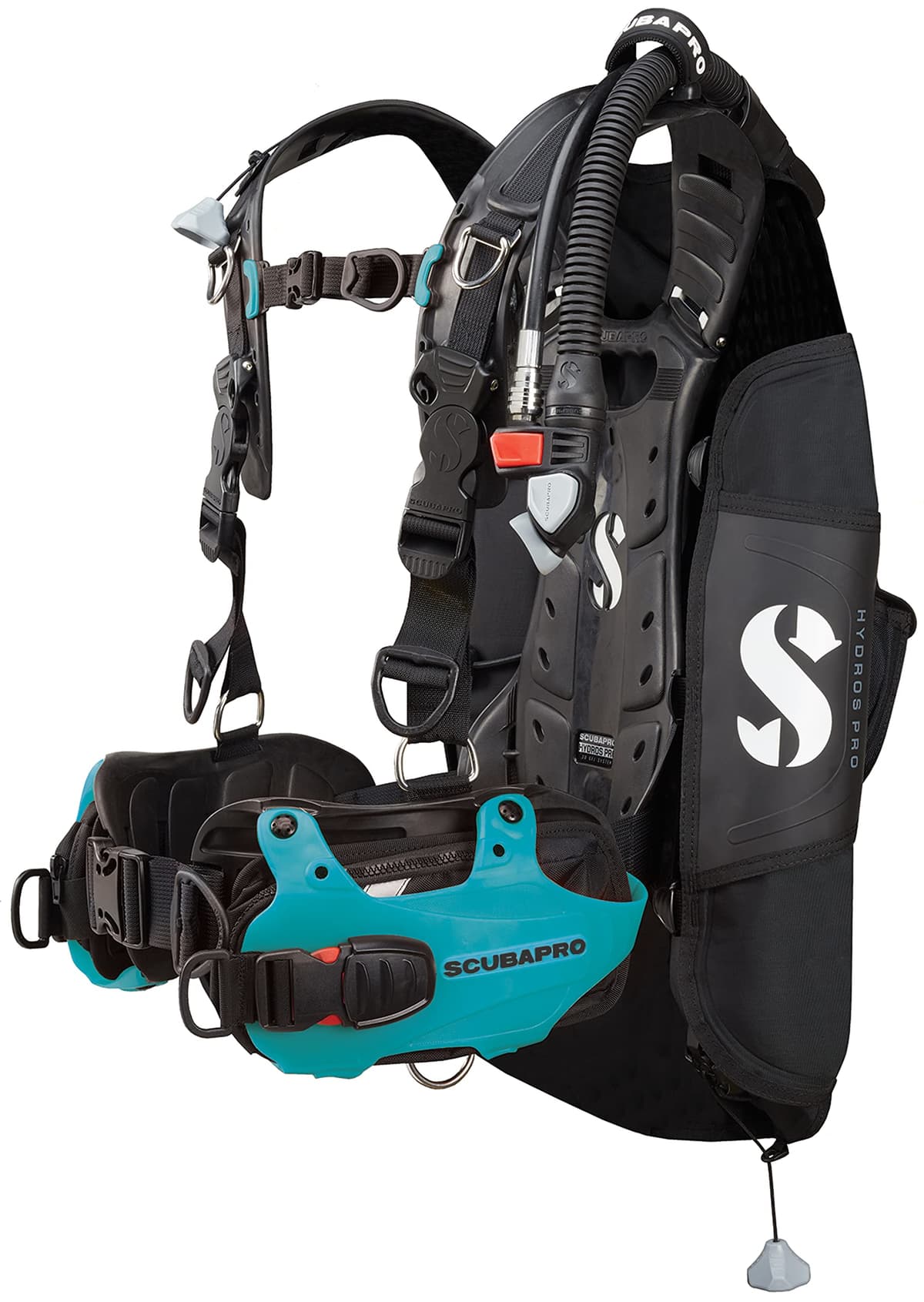 SCUBAPRO Hydros Pro con Air2 5ª Gen. BCD Hombre, Turquoise Small SPRO-21.730.240-TURQUOISE