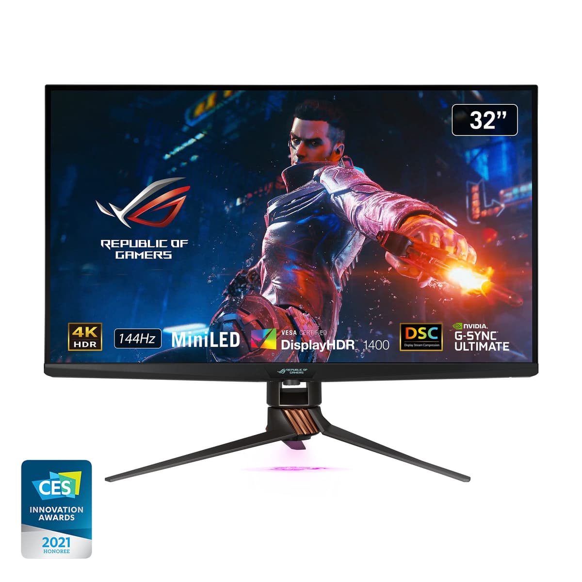 ASUS ROG Swift PG32UQX - Monitor gaming 32" 4K Mini-LED 144Hz G-SYNC Ultimate