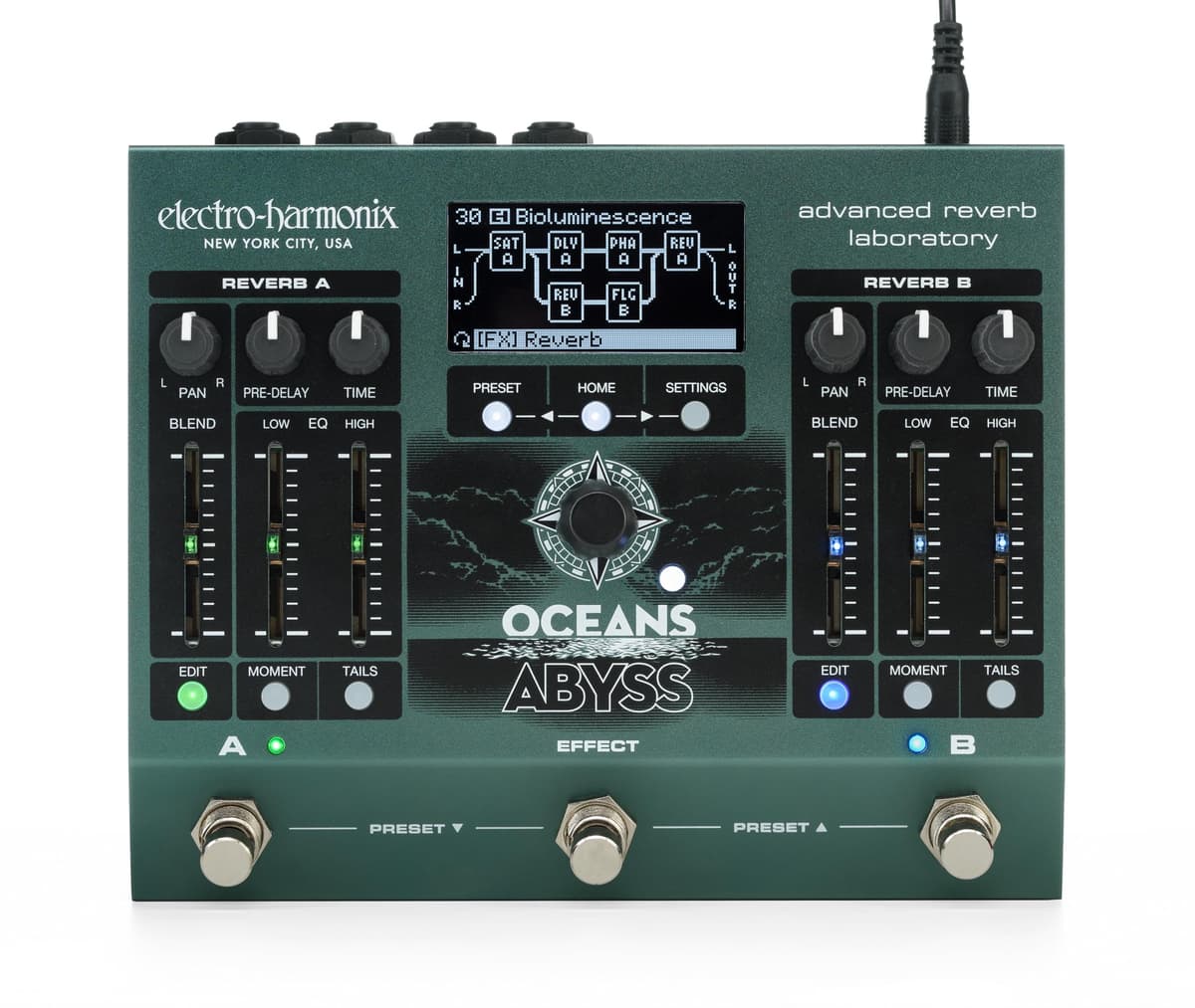 Electro-Harmonix Laboratorio Avanzado de Reverb Oceans Abyss
