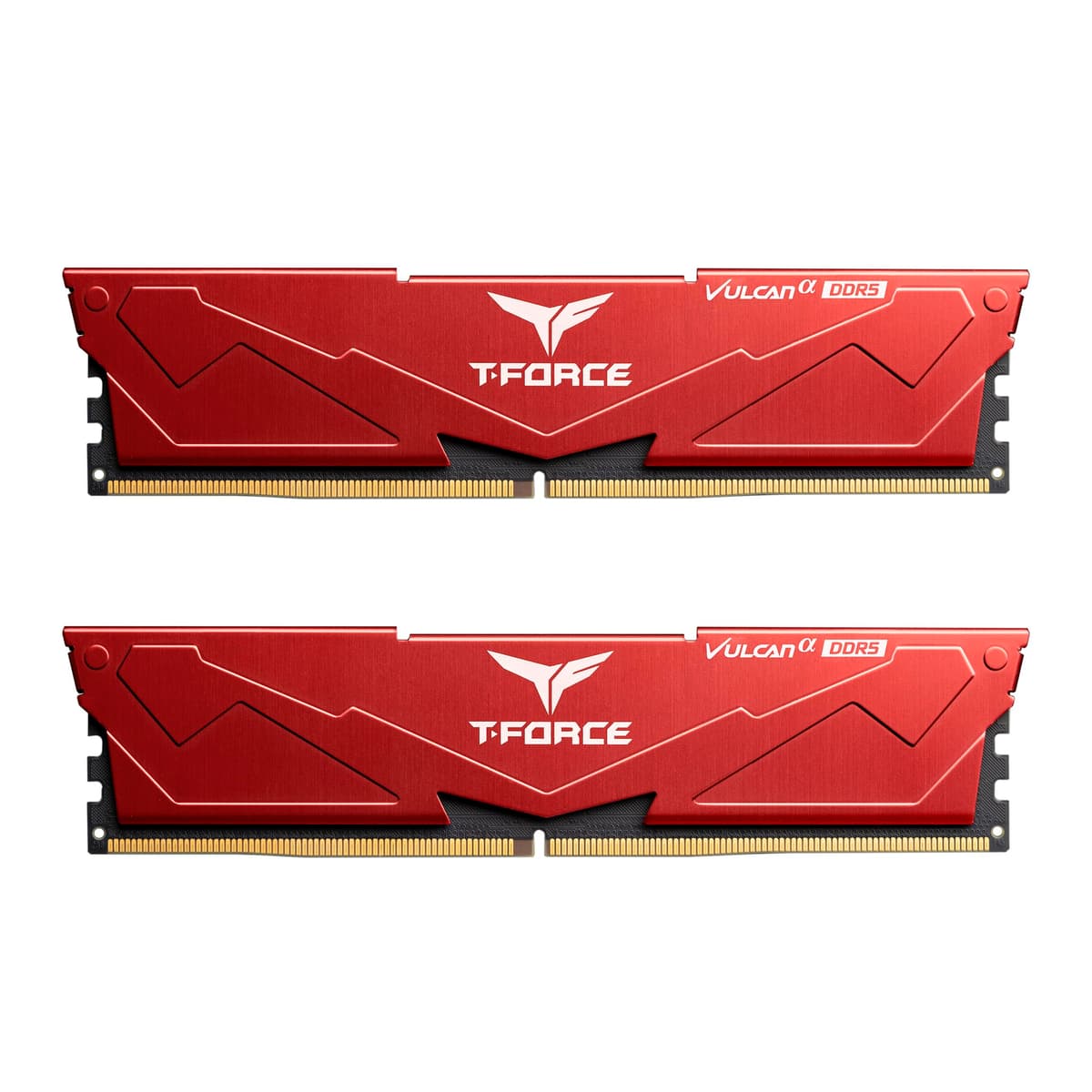 TEAMGROUP T-Force Vulcan Alpha RAM DDR5 32GB (2x16GB) 6000MHz (PC5-48000) CL38 Memoria para Escritorio Módulo RAM Optimizada para AMD Rojo FLARD532G6000HC38JDC01