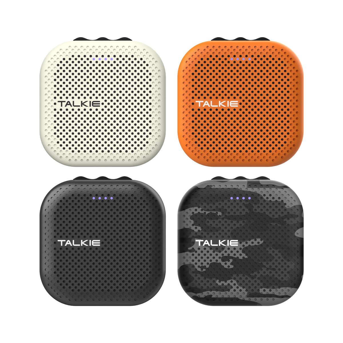 Sistema de Comunicación Sena Talkie para Exterior, Comunicador Inalámbrico Manos Libres, Sin Necesidad de Red Celular, Paquete de Cuatro TLK-1Q
