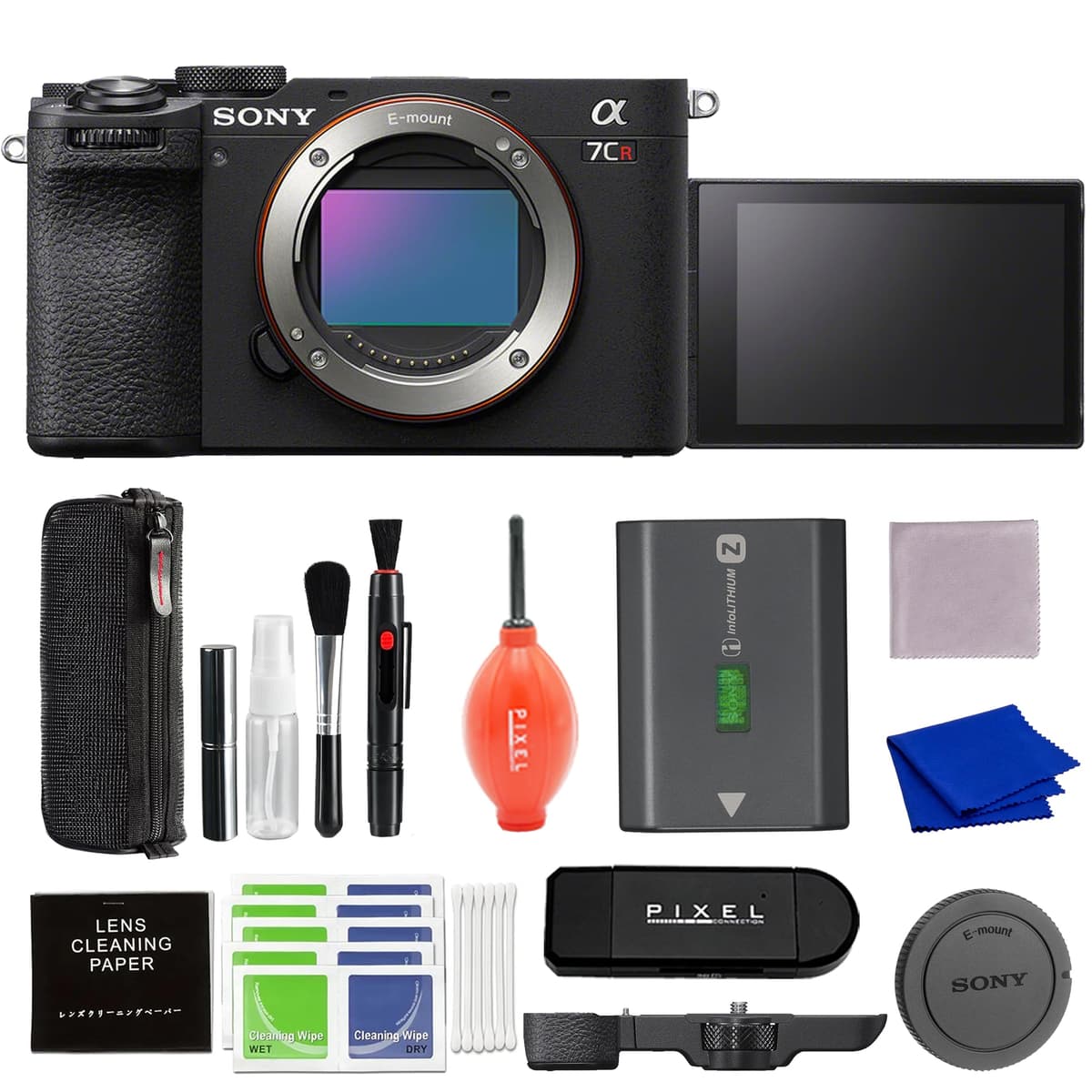 Sony ILCE-7CR/B Cámara Alpha a7CR Cuerpo 61MP (Bundle con Accesorios)