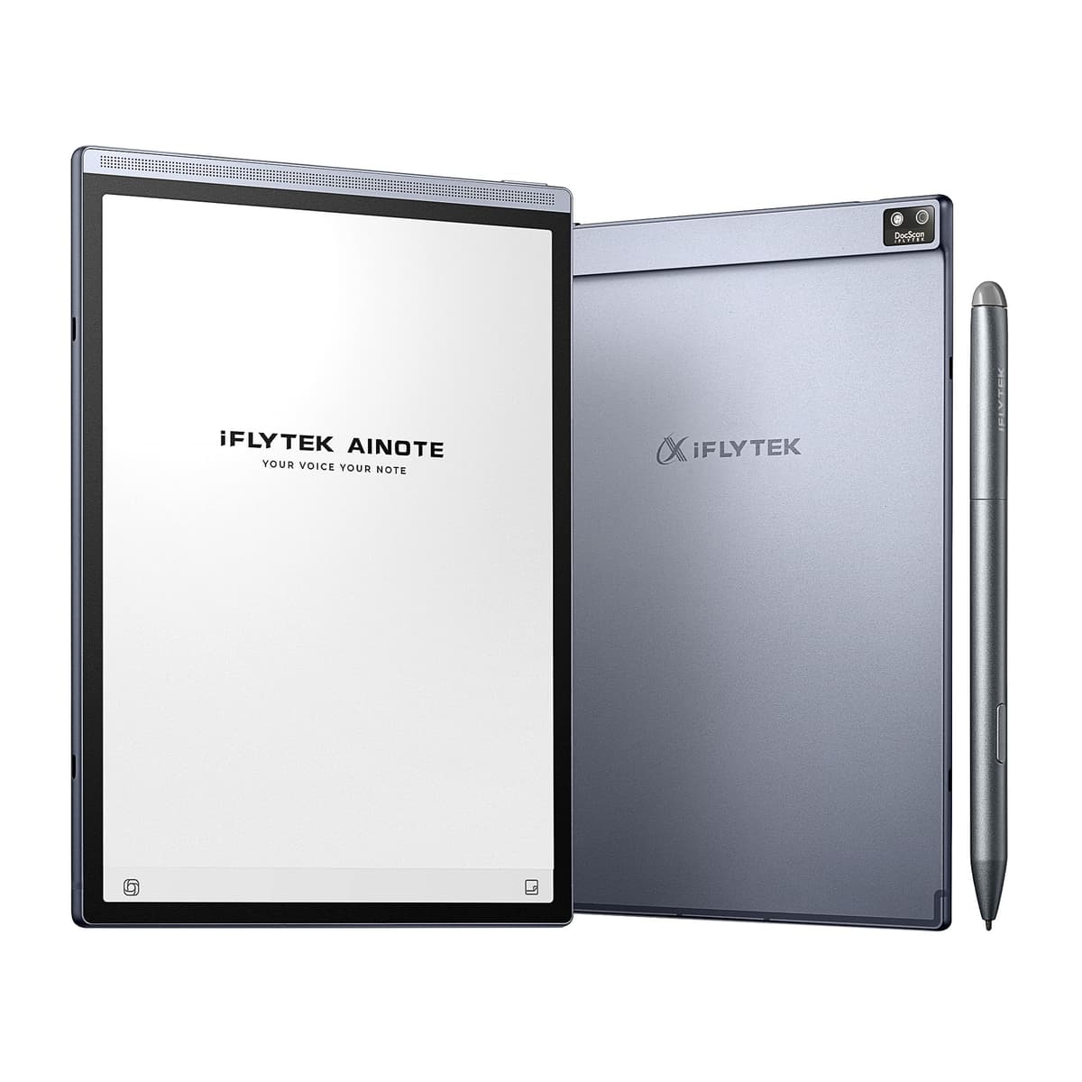 iFLYTEK AINOTE Air 2 Bundle - Tableta de Toma de Notas AI de 8.2" con Tóner E Ink y Stylus, 4096 Niveles de Presión, Cuaderno Digital con Transcripción de Voz a Texto, Soporte Multilenguaje, Ideal para Reuniones y Estudio