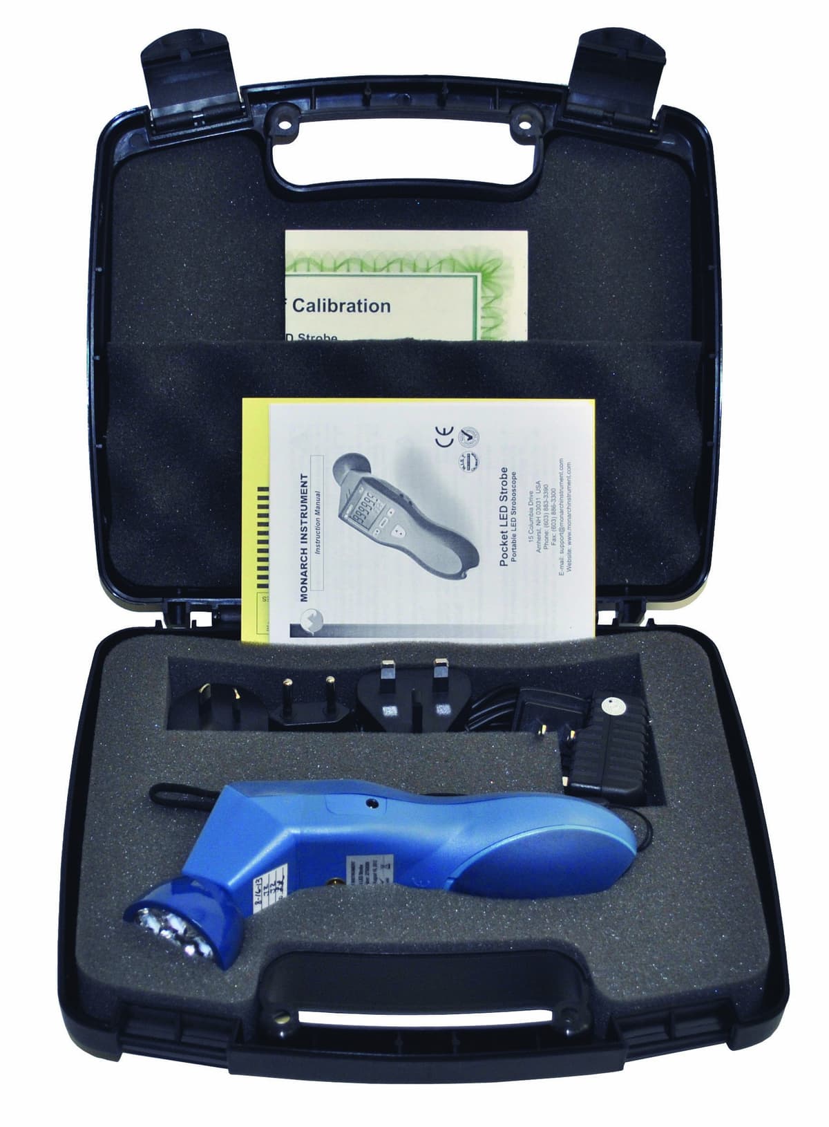 Tohoyard Kit de Estroboscopio de Bolsillo Monarch PLS con LED, Certificado NIST, 7.75" L x 2.75" W x 2.3" H, Incluye Funda de Transporte 6235-011