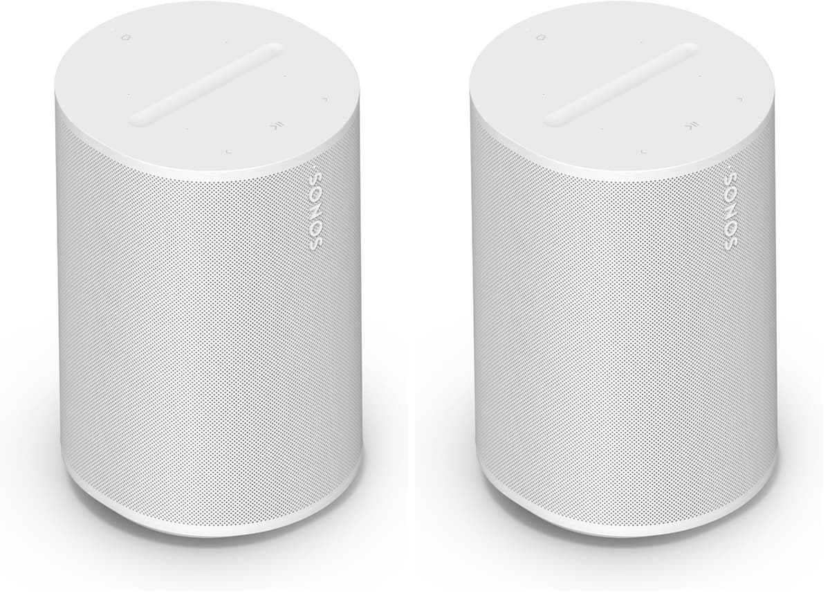 Sonos Era 100 - White - Altavoz inteligente inalámbrico compatible con Alexa (Paquete de 2) E10G1US1