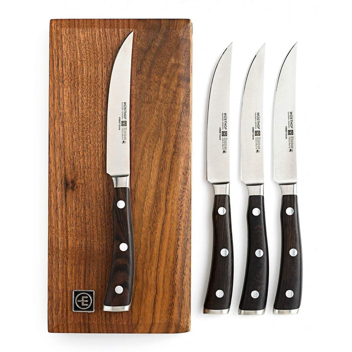 Wüsthof Ikon Juego de 4 Cuchillos para Steak 4.5" - Solingen 9706-1