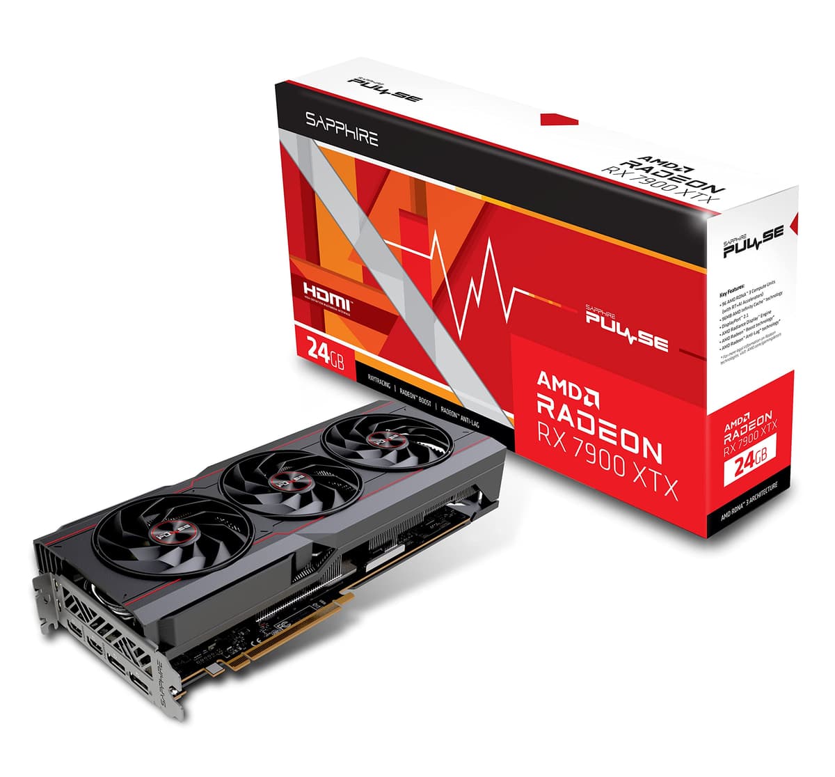 Sapphire PULSE AMD Radeon RX 7900 XTX, 24GB GDDR6, RDNA 3 11322-02-20G