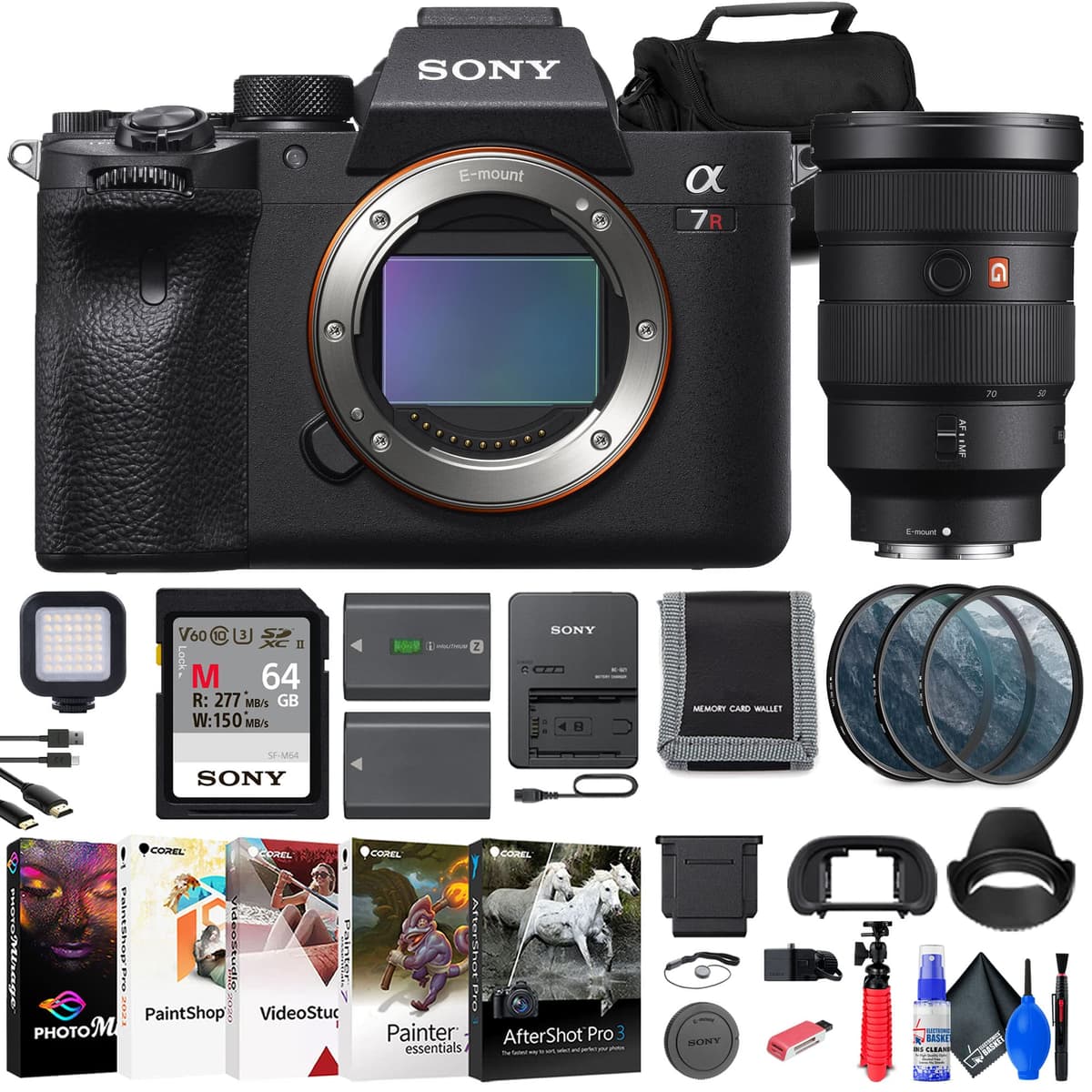 Sony a7R IVA Mirrorless Camera (ILCE7RM4A/B) con lente 24-105mm + 64GB + accesorios (Renewed) ILCE7RM4A/B_EDIRE_5