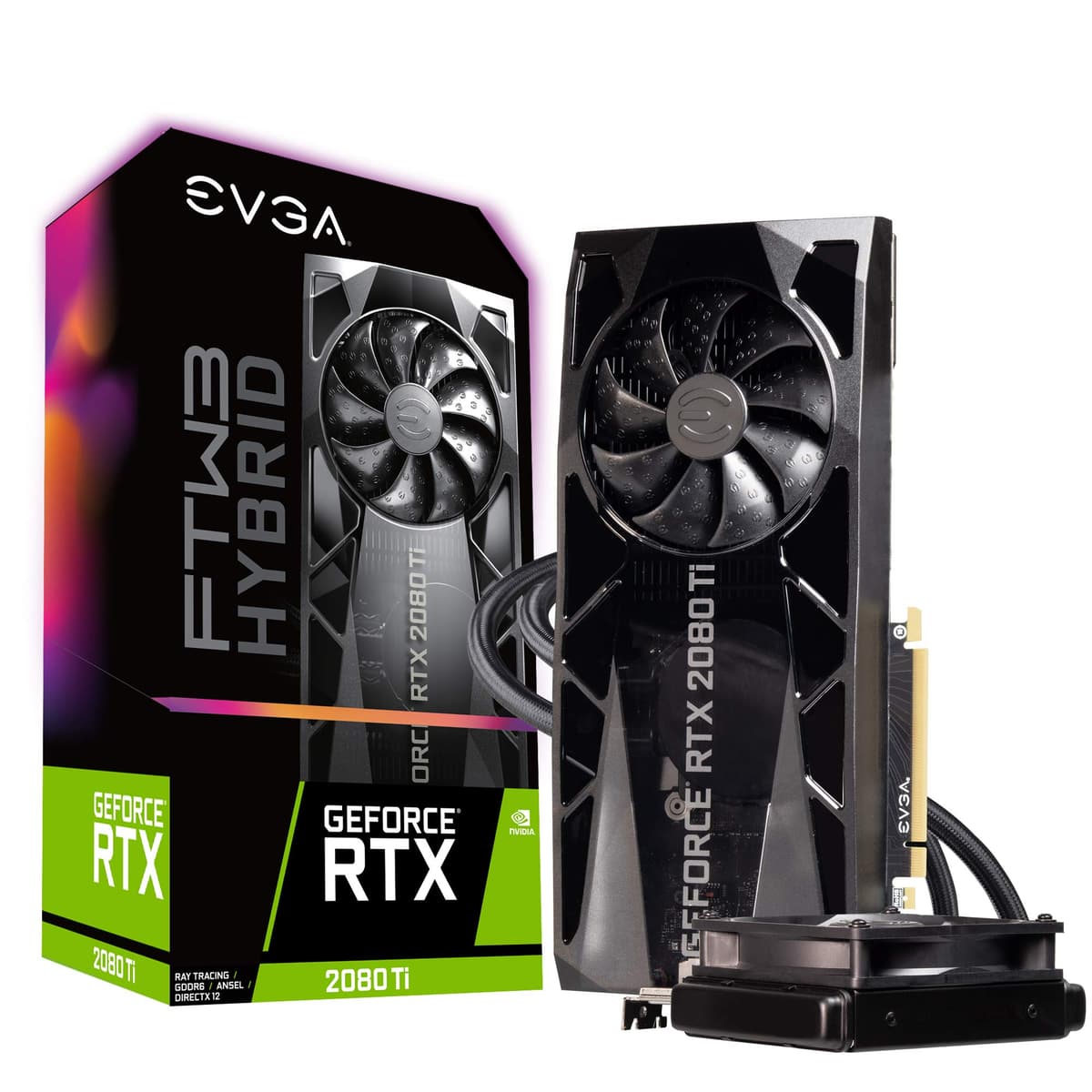 EVGA GeForce RTX 2080 Ti FTW3 Ultra Hybrid 11GB GDDR6 11G-P4-2484-KR