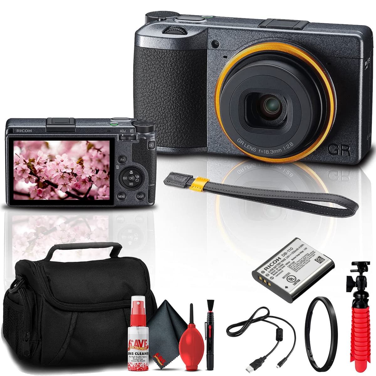 Ricoh GR III Street Edition Cámara Digital Compacta con Accesorios (Bundle) 1097-04