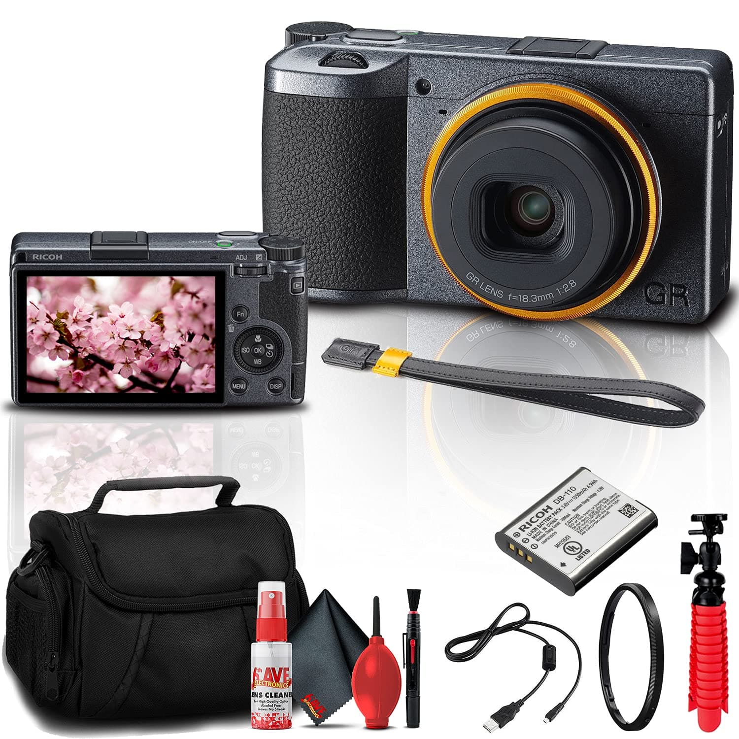 Ricoh GR III Street Edition Cámara Digital Compacta con Accesorios (Bundle) 1097-04