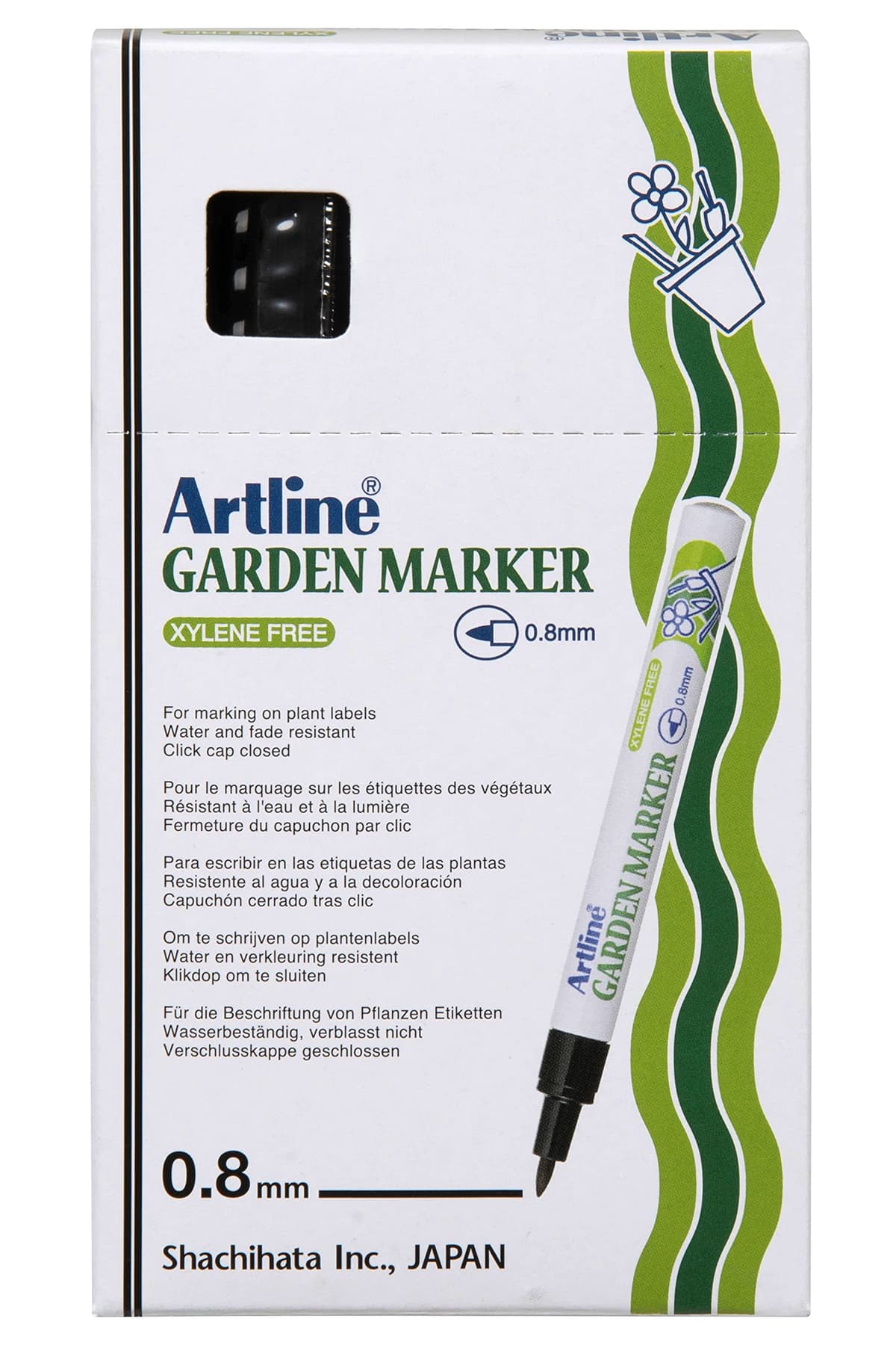 Artline Marcadores para jardín impermeables 0.8 mm pack x12 (EK-780)
