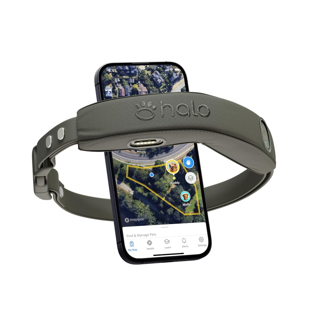 Halo Collar 4, Cerca Inalámbrica GPS para Perros & Collar de Entrenamiento con Rastreador GPS 850035906521