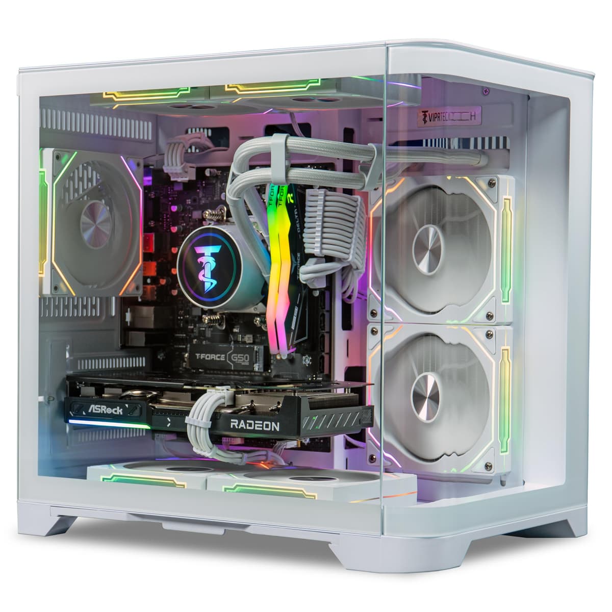 ViprTech Reaper 2.5 Gaming PC - AMD Ryzen 7 8700F, RX 9060 XT 16GB, 16GB DDR5, 1TB NVMe, RGB, Win 11 Pro R7-7800XT-32G-2T-L-Reaper-W