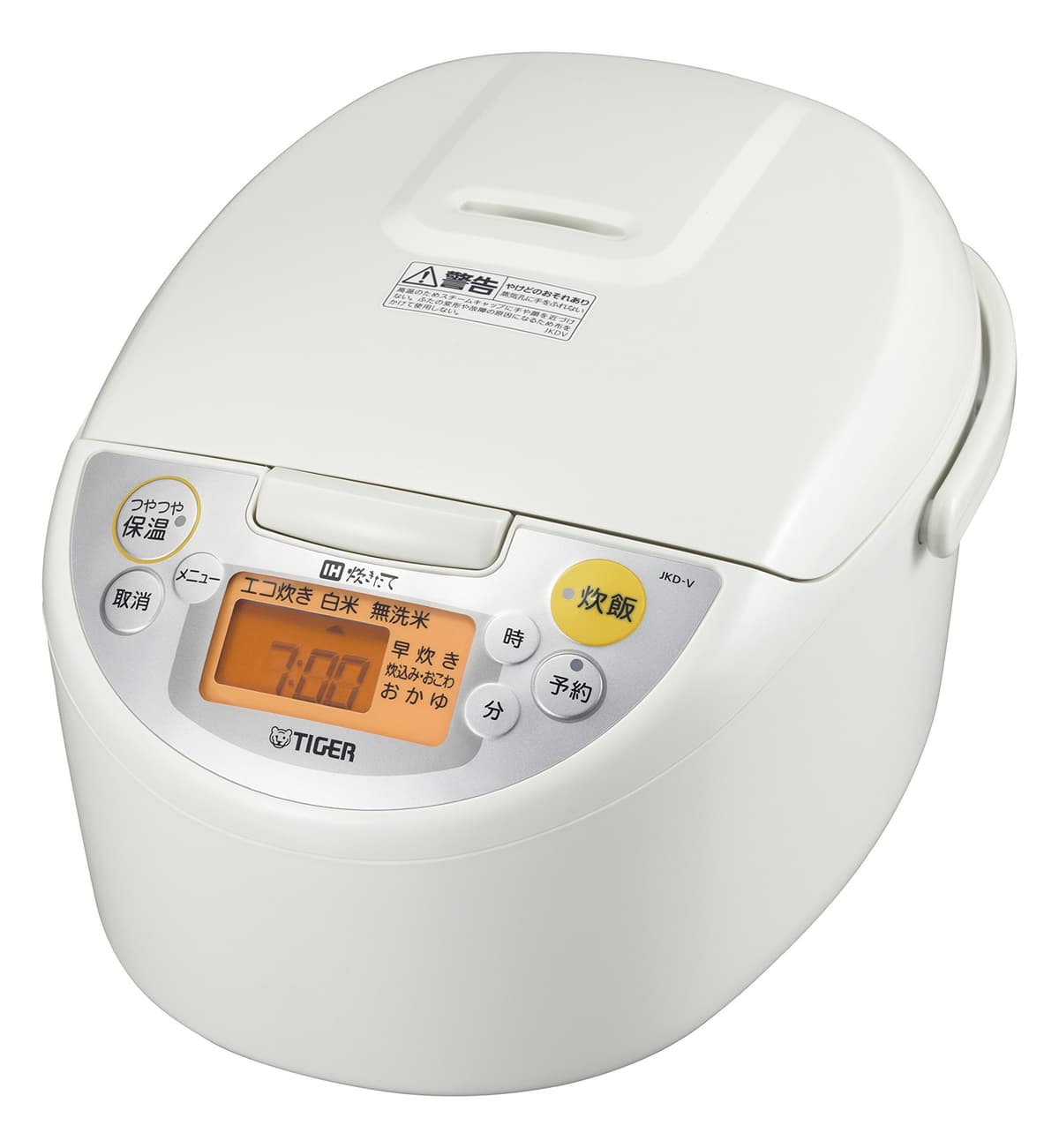 TIGER Olla arrocera IH JKD-V180-W - Capacidad 1 bushel - Blanco