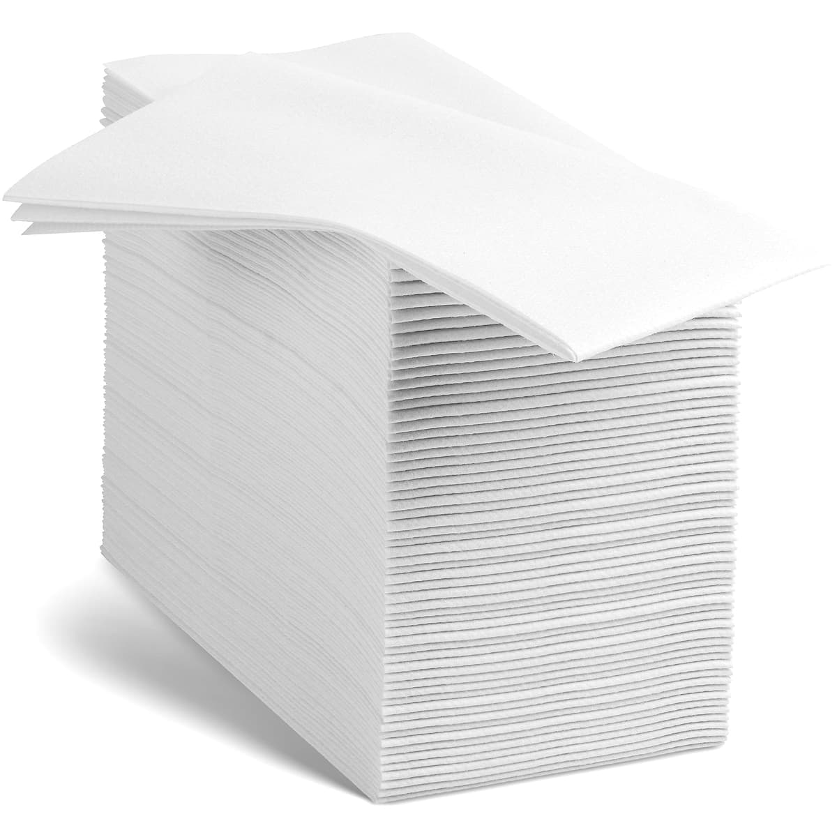 BloominGoods Linen-Feel European-White Paper Napkins - 5,000 pack BG-CGT-WHTE/1000x5