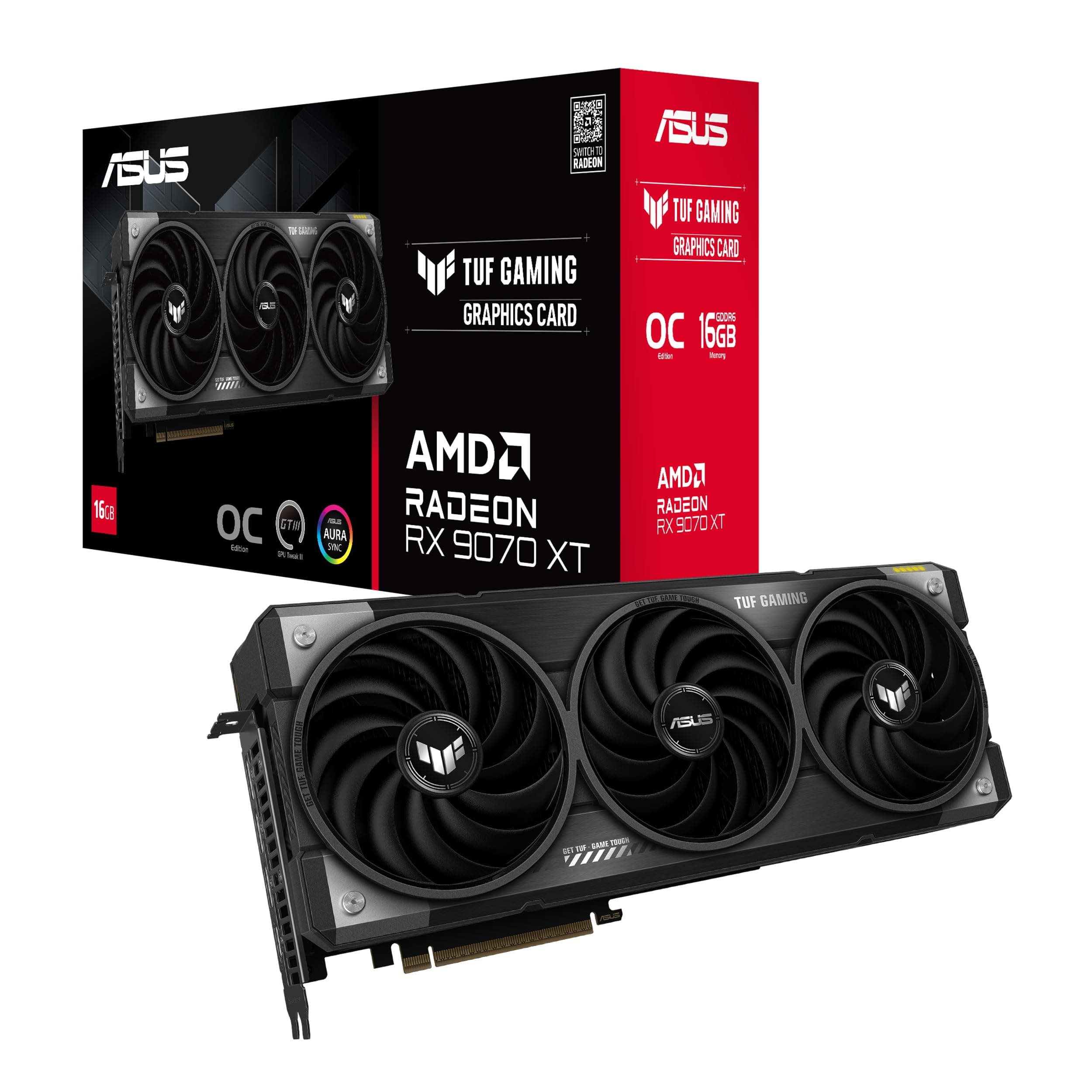 Asus TUF Gaming Radeon RX 9070 XT OC 16GB TUF-RX9070XT-O16G-GAMING 90YV0L70-M0NA00