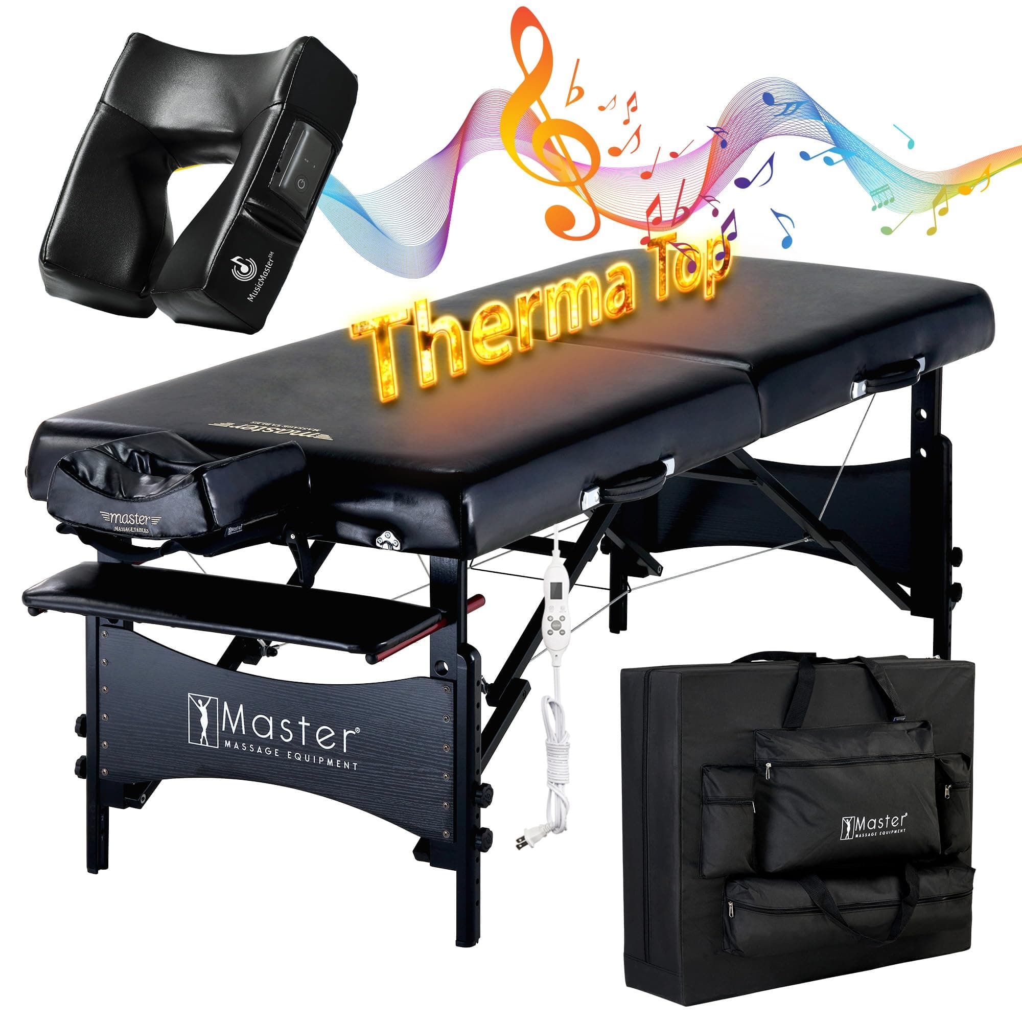 Master Massage Galaxy LX Therma-Top 30" - mesa portátil con sistema de calentamiento integrado