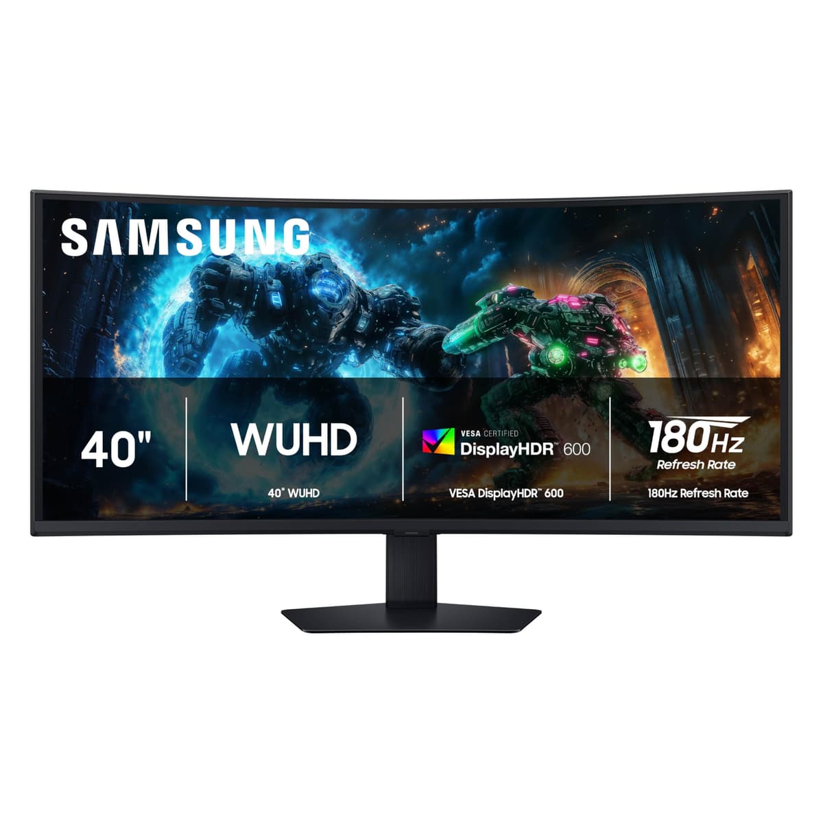 Samsung Odyssey G7 40” (G75F) Monitor Curvo WUHD 21:9, 180Hz, 1ms, VESA DisplayHDR 600 LS40FG75DENXZA