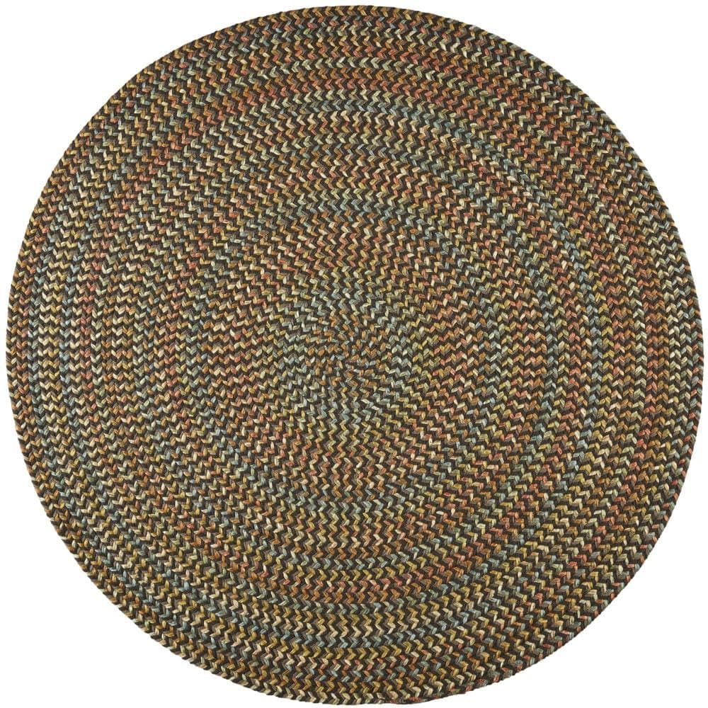 Super Area Rugs Confetti Alfombra Trenzada Interior/Exterior - Brown Velvet - 7' Redonda RHO-CY37R084X084