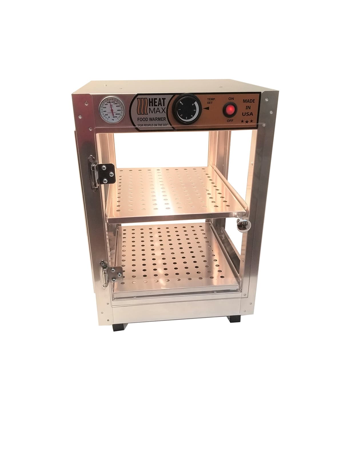 Exhibidor calentador HeatMax 14x14x20 para pizza y pastelería, UL listado MZ8IMQJ