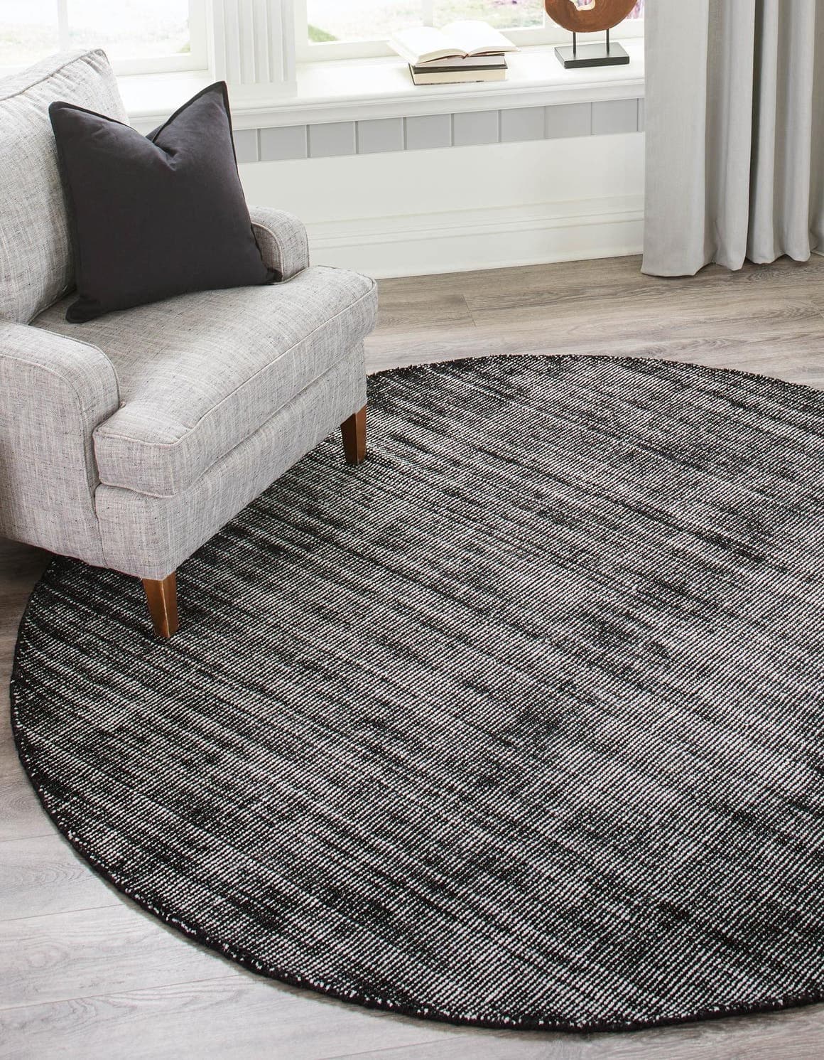 Unique Loom English Manor Collection Alfombra - Estilo campestre (10' Redonda, Mora/Marfil) 3170865