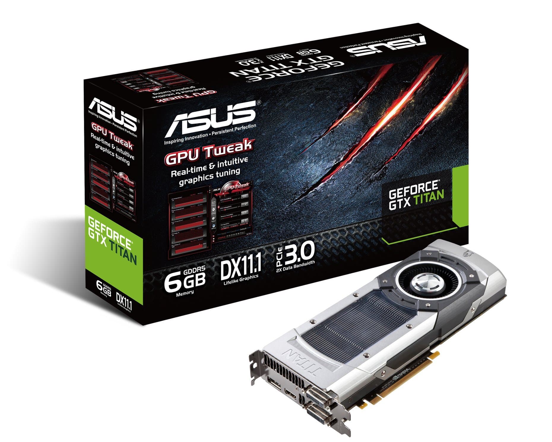 Tarjetas de video Asus GTXTITAN-6GD5