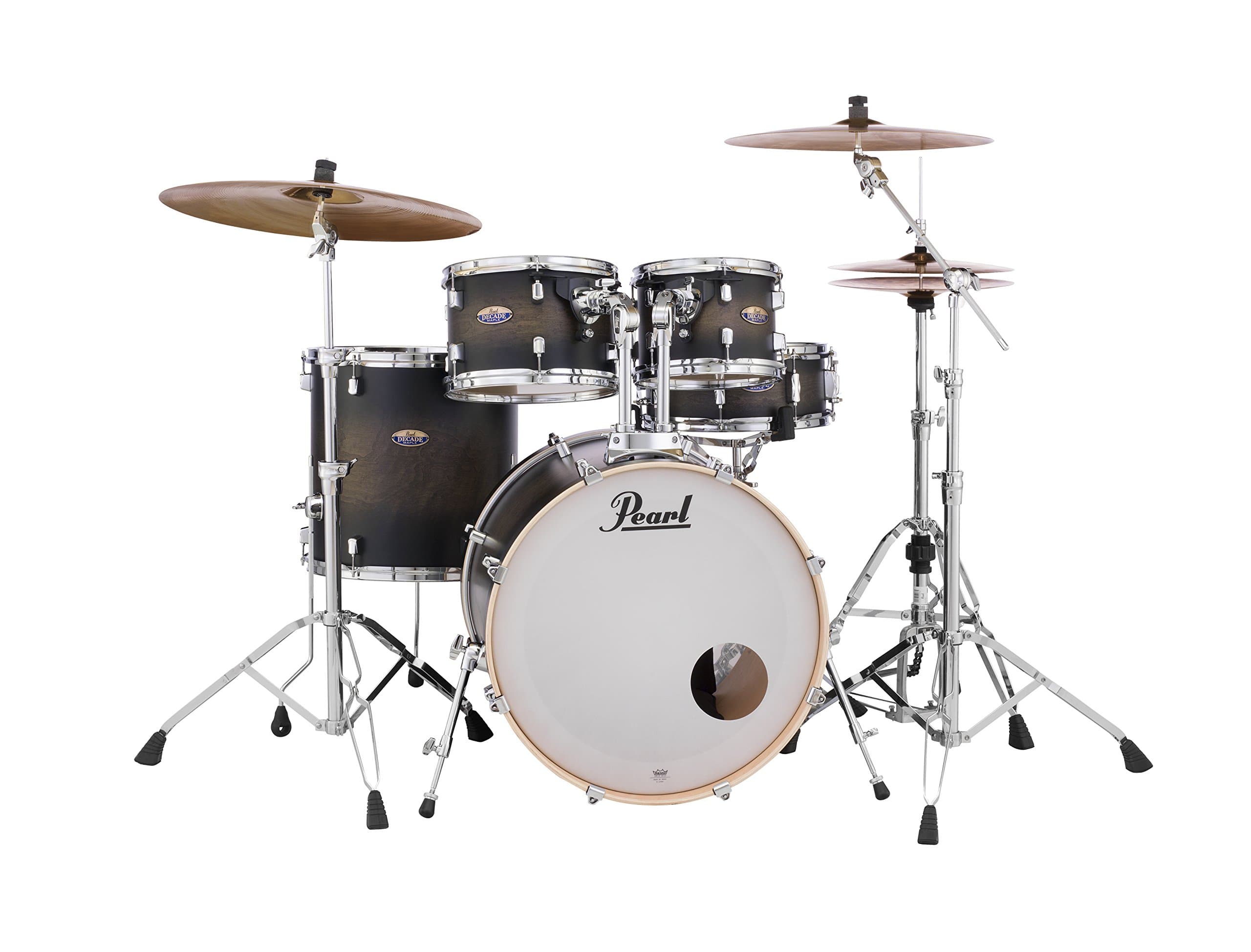 Pearl Decade DMP925SP/C262 5-Piece Drum Shell Pack Satin Blackburst