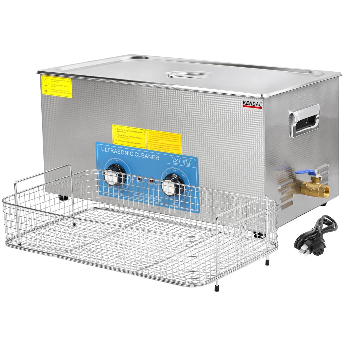 Kendal Ultrasonic Cleaner Comercial 480W 21L 40kHz con Calefacción y Temporizador Knobs GYJ21LMHT
