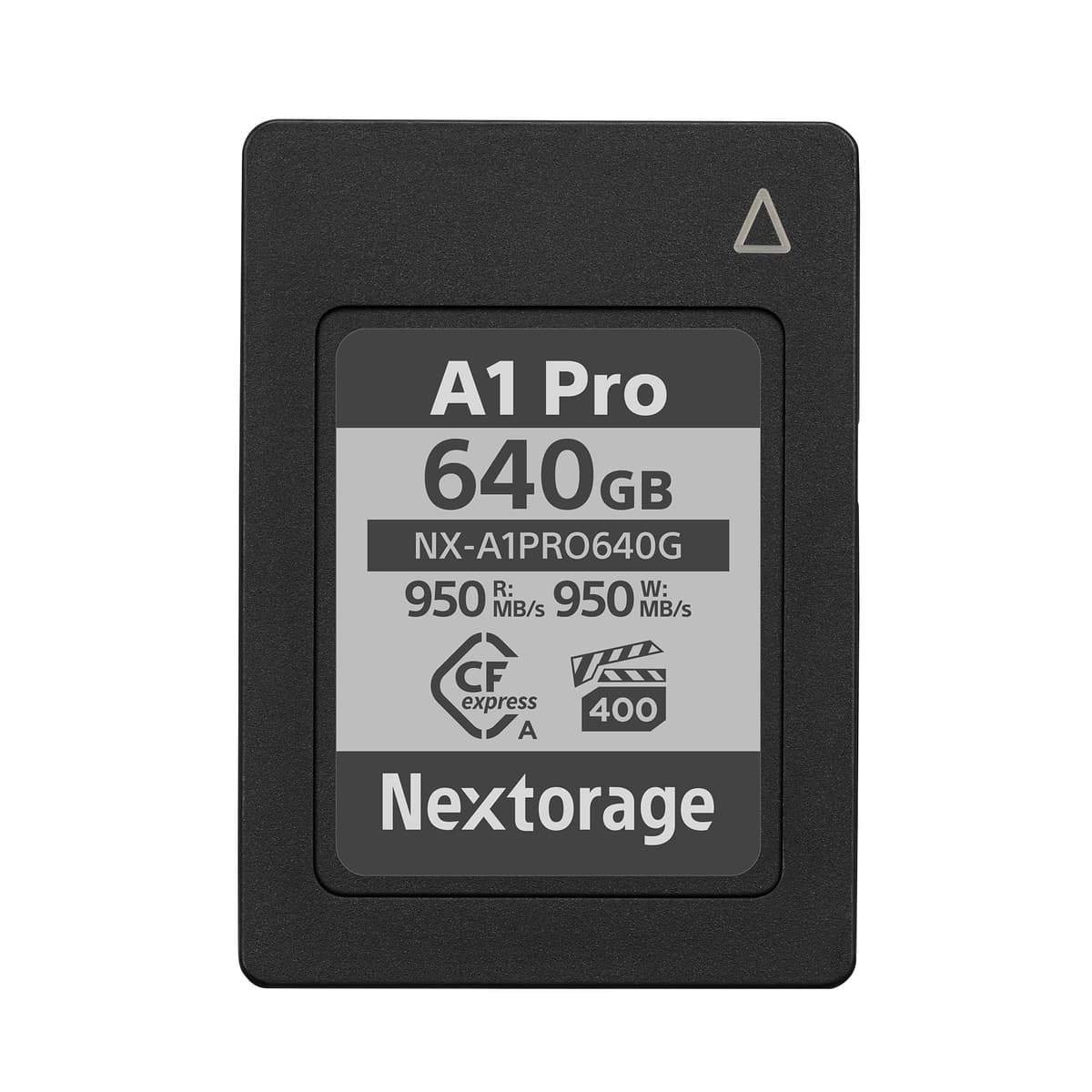 Nextorage Japan Tarjeta CFexpress Tipo A NX-A1PRO 640GB VPG 400 Lectura Ultra Rápida 950MB/s Escritura 950MB/s NX-A1PRO640G/INE SYM