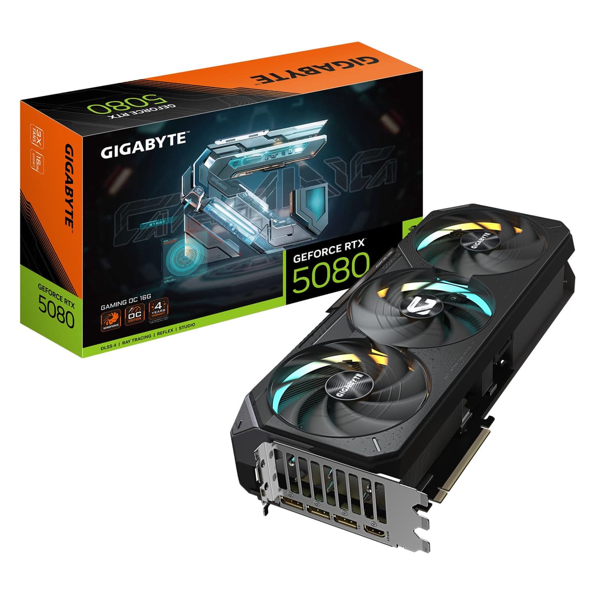 GIGABYTE GeForce RTX 5080 Gaming OC 16G GV-N5080GAMING OC-16GD