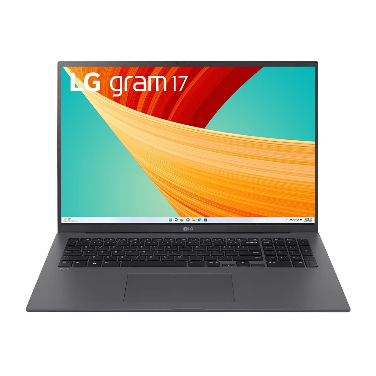 LG gram 17” ligero con Intel 13ª Gen Core i7, Windows 11 Home, 32GB RAM, 2TB SSD, gris 17Z90R-K.ADS9U1