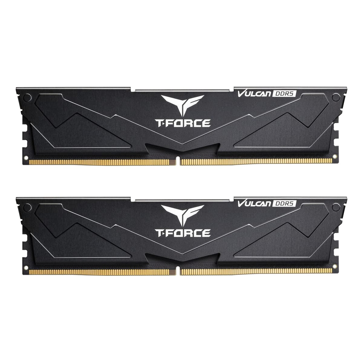 TEAMGROUP T-Force Vulcan DDR5 32GB (2x16GB) 5200MHz (PC5-41600) CL40 Intel XMP 3.0 y AMD EXPO Memoria RAM para Escritorio Módulo Negro FLBD532G5200HC40CDC01
