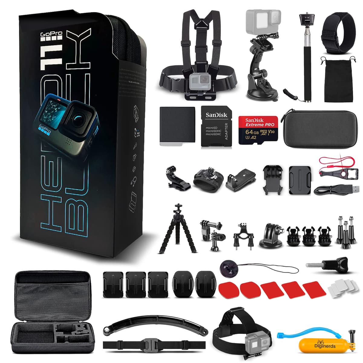 GoPro HERO11 Black Cámara deportiva 5.3K con accesorios CHDHX-1102-XX_EDI_711