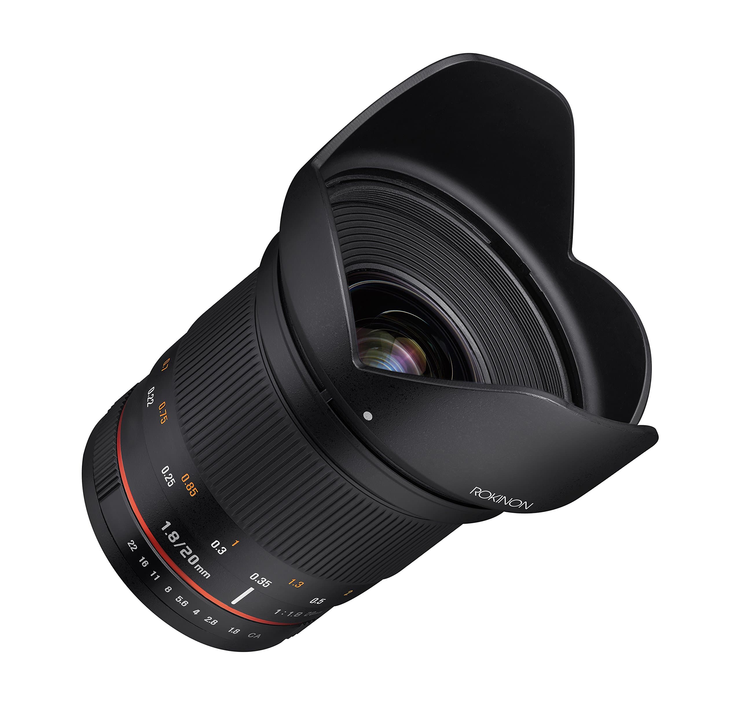 Rokinon 20 mm f/1.8 AS ED UMC Objetivo Gran Angular para Cámaras Intercambiables Montura Micro Cuatro Tercios RK20M-MFT