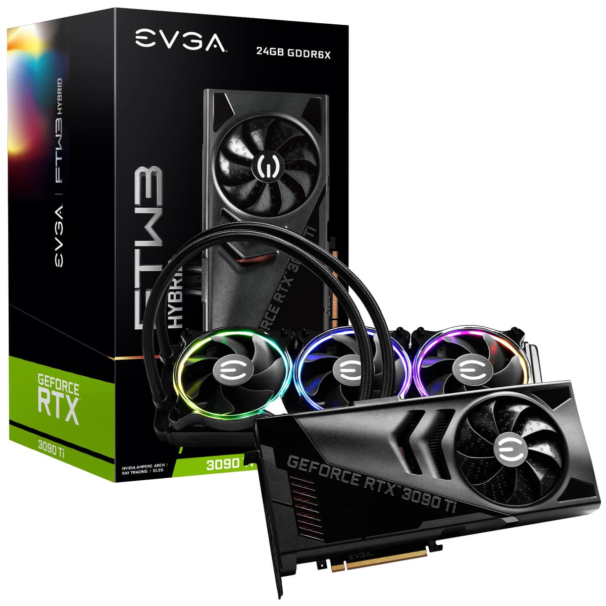EVGA GeForce RTX 3090 Ti FTW3 Ultra Hybrid (24GB GDDR6X) - 24G-P5-4988-KR