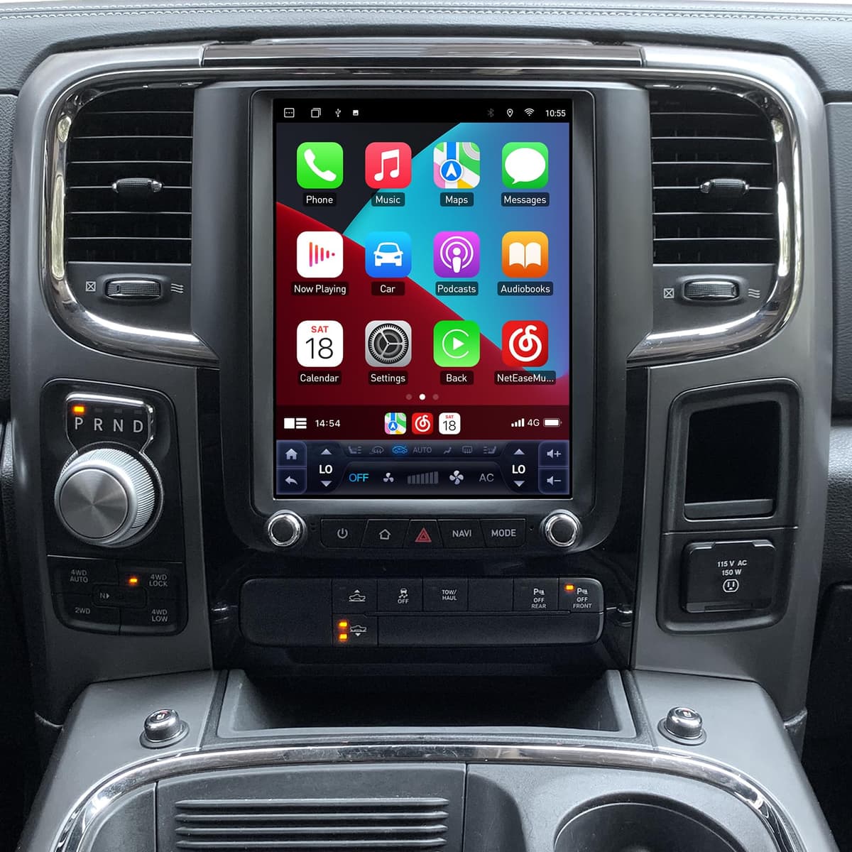 Letmackry Radio Android 12.0 10.4" IPS para Dodge Ram 1500/3500 2013-2018 con Wireless CarPlay 2013-2018 Ram car radio