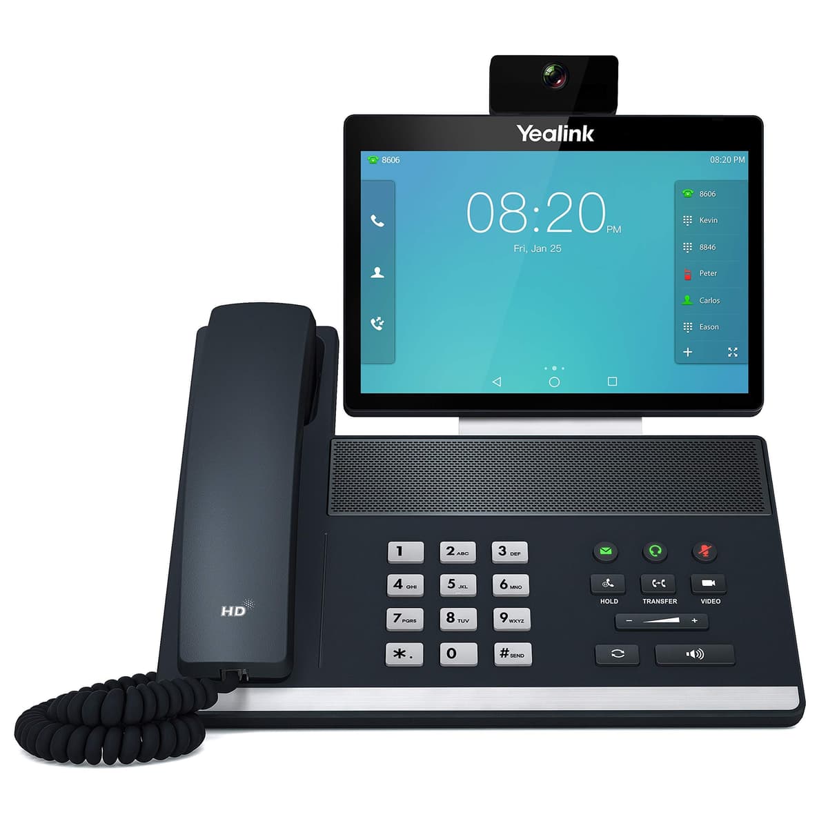 Yealink VP59 teléfono IP inteligente con video, pantalla táctil 8", 16 cuentas VoIP 1303050