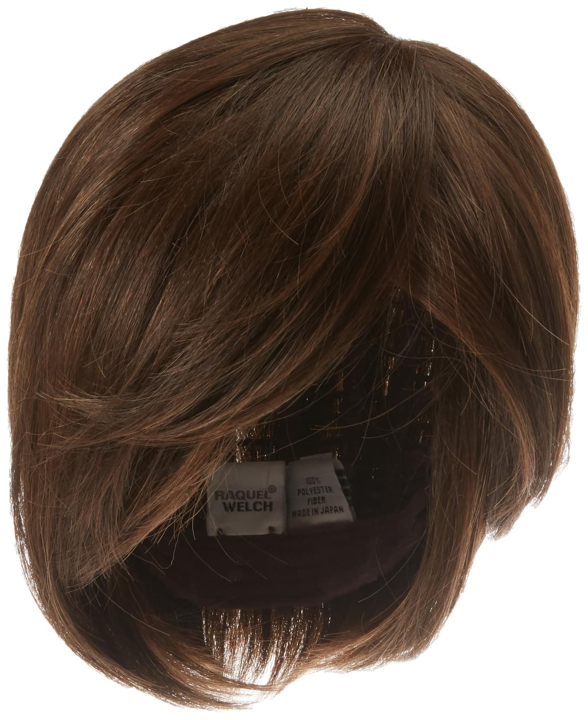 Hair u wear Peluca Raquel Welch Born to Shine corta asimétrica lista para usar - RL6/8 Dark Chocolate, talla estándar