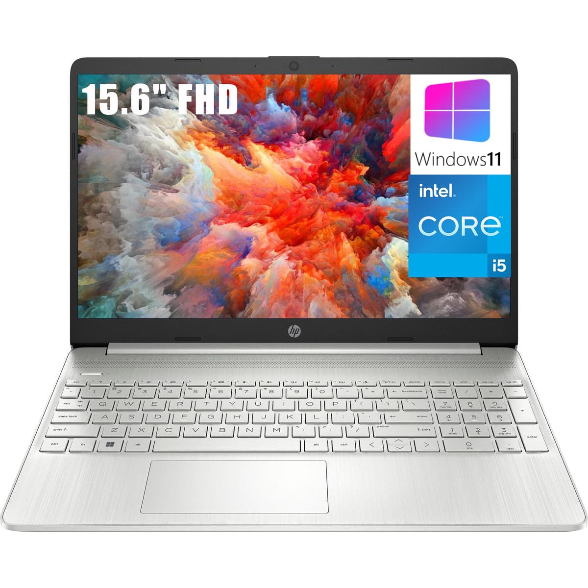 HP 15 portátil de 15.6" FHD, Intel Core i5-1135G7 hasta 4.2GHz (mejor que i7-1065G7), 16GB RAM DDR4, 1TB SSD PCIe, WiFi 802.11ac, Bluetooth, Natural Silver, Windows 11, AZ-XUT 15-dy